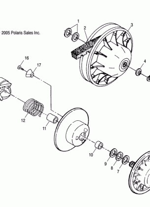 DRIVE TRAIN SECONDARY CLUTCH - A09CA32AA (4999202939920293B13)