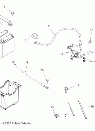 ELECTRICAL BATTERY - A09CL76AA (49ATVBATTERY08SP800EFI)