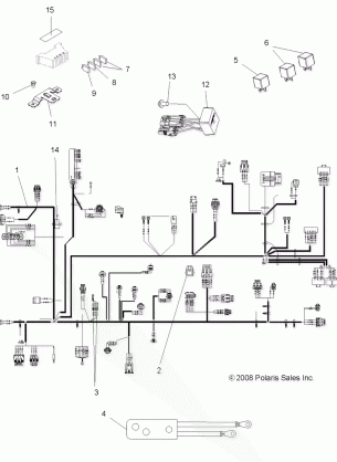 ELECTRICAL HARNESSES - A09DN50AB / AZ (49ATVHARNESS09SPTRG500)