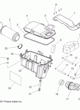 ENGINE AIR INTAKE SYSTEM - A09DN50EA (49ATVAIRINTAKE08SPTRG500Q)