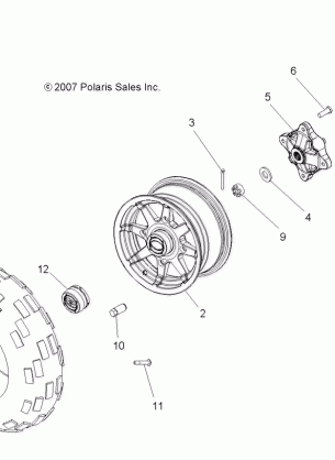 WHEELS FRONT - A09DN50EA (49ATVWHEELFRT08SPTRG500QD)