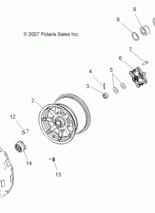 WHEELS REAR - A09DN50EA (49ATVWHEELREAR08SPTRG500QD)