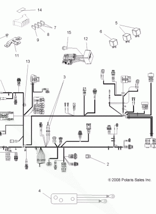 ELECTRICAL HARNESSES - A09DN76AB / AL / AY (49ATVHARNESS09SPX2800)