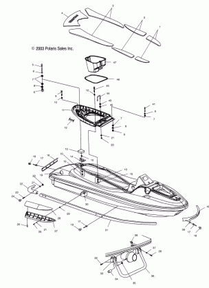 HULL and BODY - W045098CA / IA (4990459045A05)