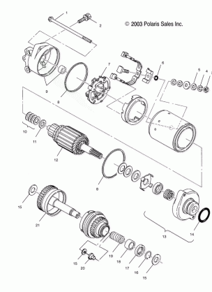 STARTING MOTOR - W045098CA / IA (4990459045C06)