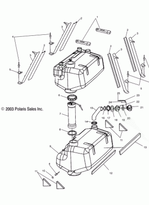 FUEL TANK - W045098CA / IA (4990459045A10)