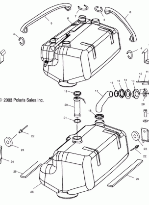 FUEL TANK - W045101CA / W045101IA (4990479047A09)