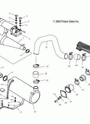 EXHAUST SYSTEM - W045197DA / IA (4990499049B05)