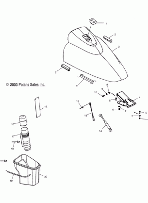 FRONT STORAGE COMPARTMENT - W045197DA / IA (4990499049A07)