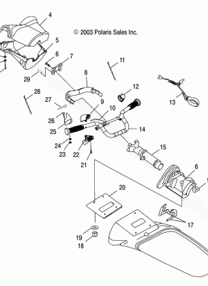 STEERING - W045297DA / IA / IB (4990519051A13)