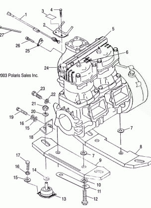 ENGINE MOUNTING - W045297DA / IA / IB (4990519051B04)