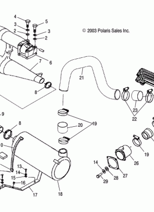 EXHAUST SYSTEM - W045297DA / IA / IB (4990519051B03)