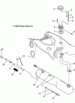 OIL TANK - W045303CA / IA (4990539053A09)