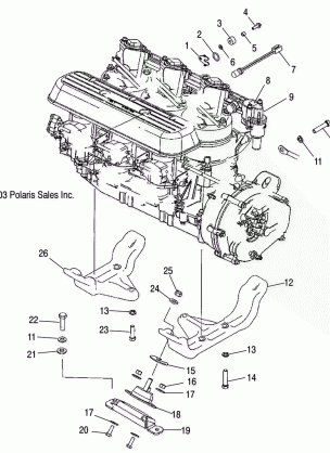 ENGINE MOUNTING - W045303CA / IA (4990539053B10)