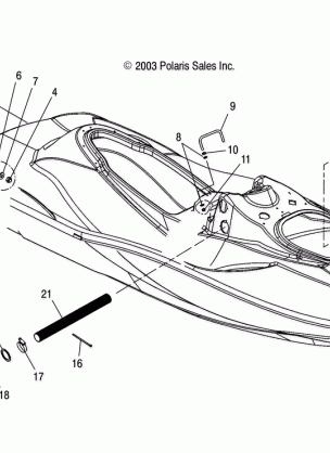 HULL and BODY - W045303CA / IA (4990539053A06)