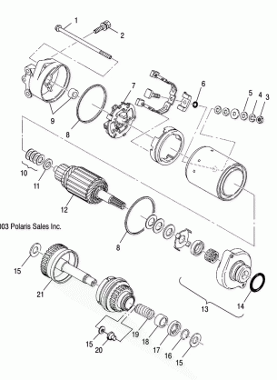 STARTING MOTOR - W045303CA / IA (4990539053C04)