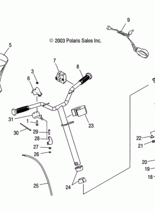 STEERING - W045303CA / IA (4990539053A11)