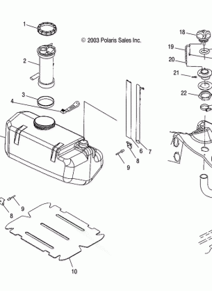 FUEL TANK - W045303CA / IA (4990539053A08)