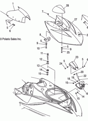 COMPARTMENT DOOR - W045303CA / IA (4990539053A03)