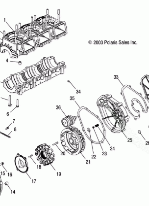 CRANKCASE - W045303CA / IA (4990539053B12)