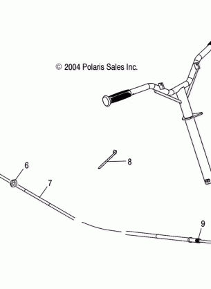 STEERING CABLE - W045304CA / IA / CB / IB / CC / IC (4990559055A11)