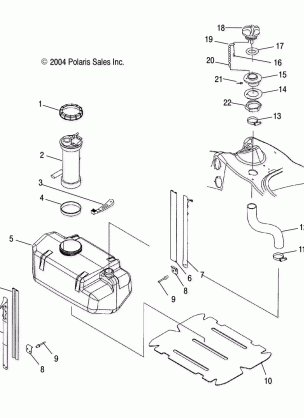 FUEL TANK - W045304CA / IA / CB / IB / CC / IC (4990559055A08)