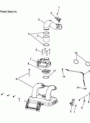 INTAKE and THROTTLE BODY - W045304CA / IA / CB / IB / CC / IC (4990559055D04)