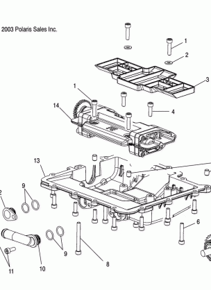 OIL SUMP - W045305CA / IA / CB / IB / IE / CC / IC / CD / ID / IF (4990579057B09)