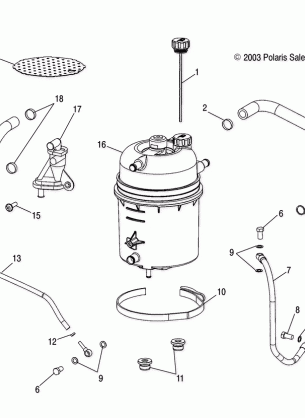 OIL TANK / LINES - W045305CA / IA / CB / IB / IE / CC / IC / CD / ID / IF (4990579057D06)