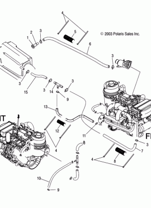 COOLING SYSTEM - W045305CA / IA / CB / IB / IE / CC / IC / CD / ID / IF (4990579057B04)