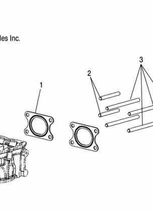 EXHAUST GASKETS and HARDWARE - W045305CA / IA / CB / IB / IE / CC / IC / CD / ID / IF (4990579057C10)