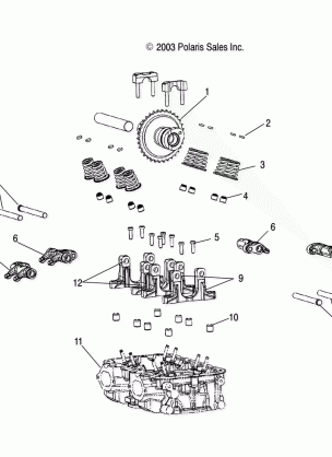 VALVE TRAIN - W045305CA / IA / CB / IB / IE / CC / IC / CD / ID / IF (4990579057C04)