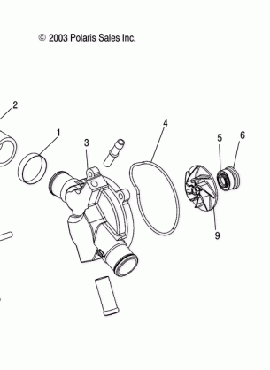 WATER PUMP - W045305CA / IA / CB / IB / IE / CC / IC / CD / ID / IF (4990579057B11)