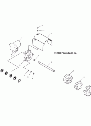 DRIVE SYSTEM - W045402DA (4990599059A10)