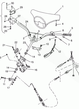 STEERING ASSEMBLY SL 650 B954058 (4930483048A013)