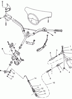 STEERING ASSEMBLY SL 650 B954058 (4930483048A014)