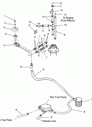 FUEL SYSTEM SL 750 B954070 (4930523052A010)