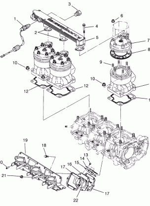 CYLINDER & MANIFOLD SLT 750 B954170 (4930563056C001)