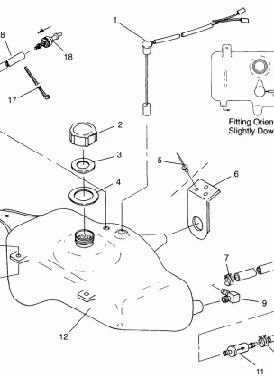 OIL TANK SLX 780 B954287 (4933953395A012)