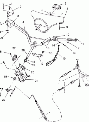 STEERING ASSEMBLY SLX 780 B954287 (4933953395A013)