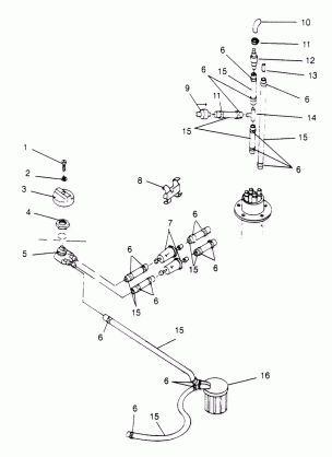 FUEL SYSTEM SL 650 STD B954358 (4932923292A010)