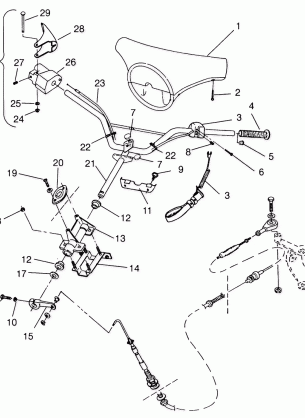 STEERING SL 650 STD B954358 (4932923292A013)