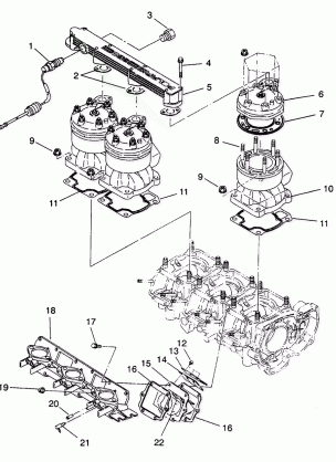 CYLINDER & MANIFOLD SL 650 B944058 (4926992699022A)