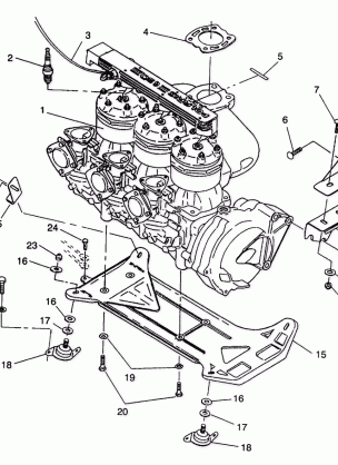 ENGINE MOUNTING SL 650 B944058 (4926992699011A)