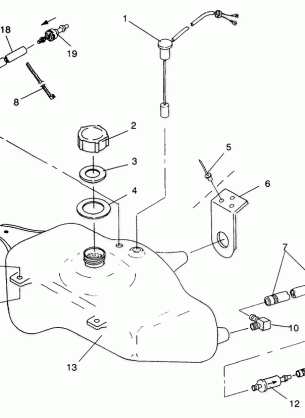 OIL TANK SL 750 B944070 (4927012701008A)