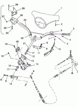 STEERING ASSEMBLY SL 750 B944070 (4927012701009A)