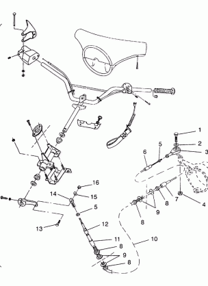 STEERING ASSEMBLY SL 750 B944070 (4927012701010A)