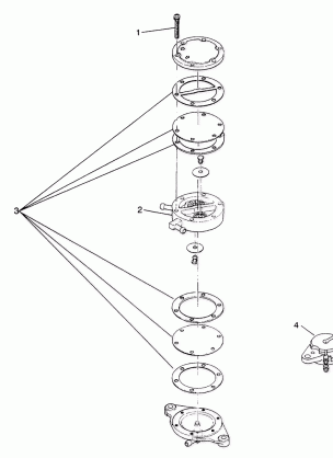 FUEL PUMP ASSEMBLY SL 750 B944070 (4927012701031A)