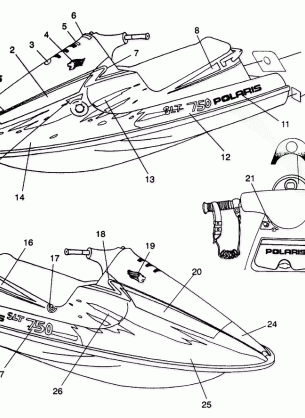 DECALS SLT 750 B944170 (4925942594003A)