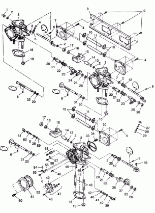 CARBURETOR ASSEMBLY SLT 750 B944170 (4925942594027A)